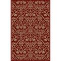 Concord Global Trading Area Rugs, 2 Ft. 7 In. X 4 Ft. Jewel Damask - Red 49403